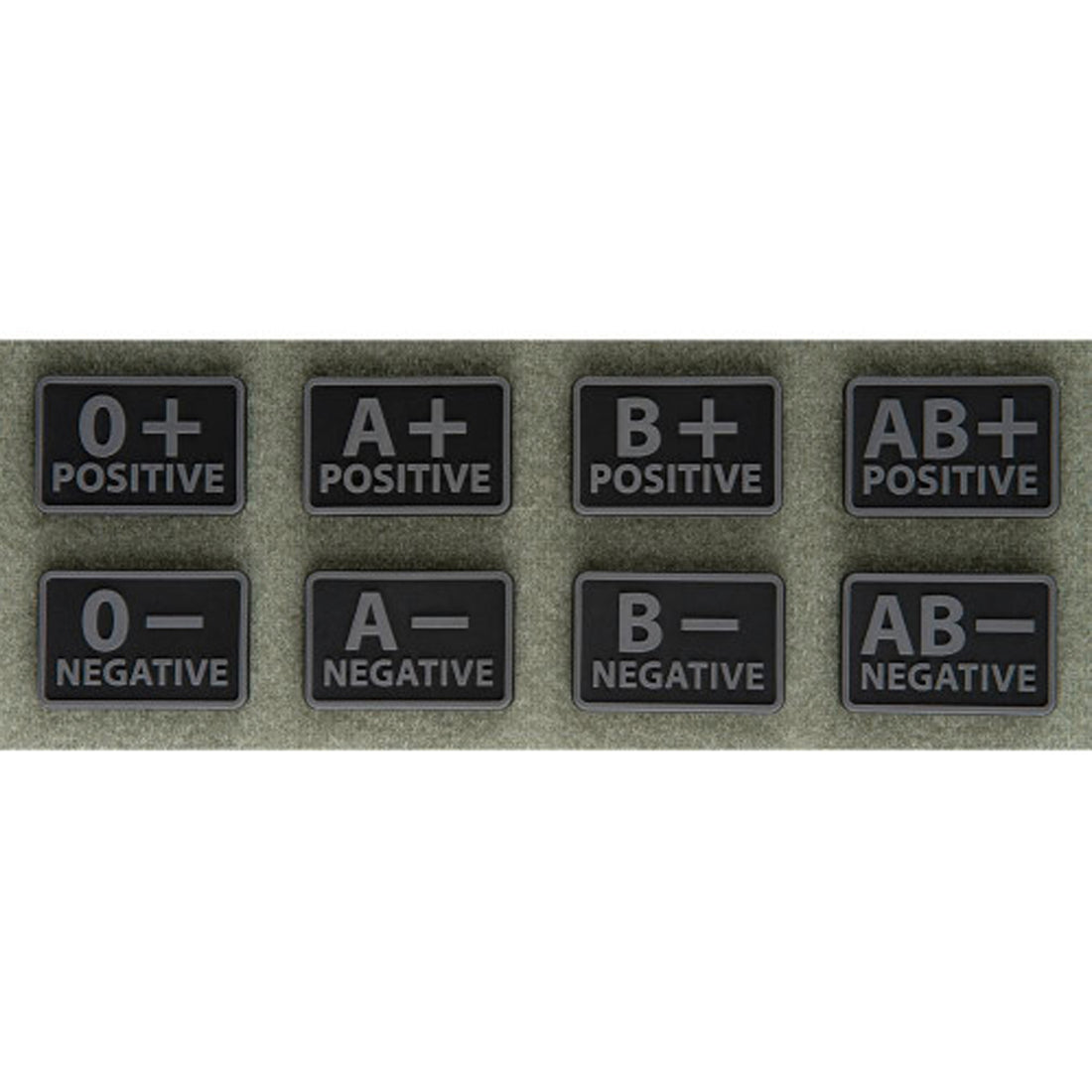 Helikon-Tex Blutgruppen Patch 2er Set schwarz