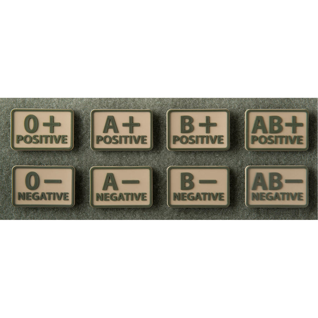 Helikon-Tex Blutgruppen Patch 2er Set khaki