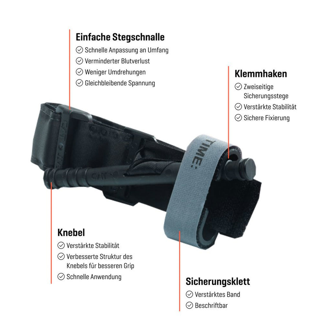 Combat Application Tourniquet CAT GEN7 schwarz