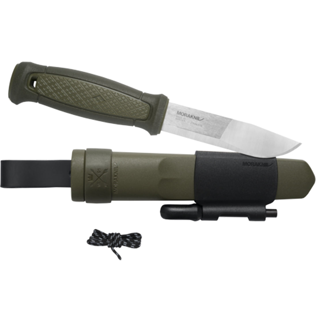 Morakniv Kansbol (S) Outdoormesser + Survival Kit grün