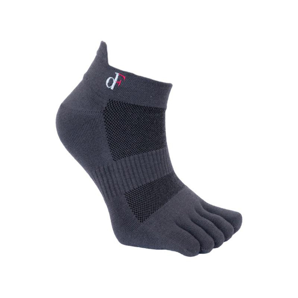 dF toe socks dark grey