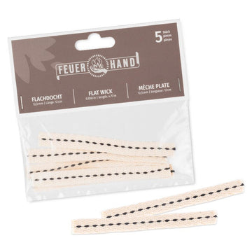 Feuerhand flat wick 12.5 mm x 12 cm (5 pieces)