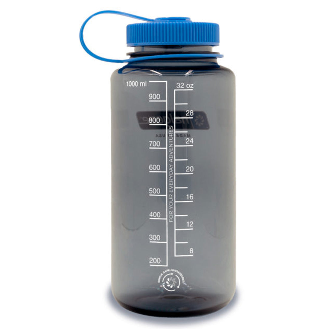 Nalgene Trinkflasche Weithals Sustain 1L grau