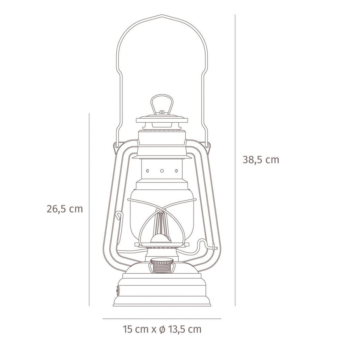 Feuerhand LED Laterne Baby Special 276 zinc