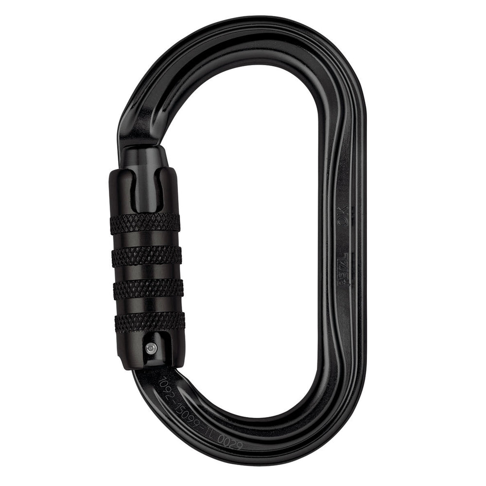 Petzl OK TRIACT-LOCK Ovalkarabiner black