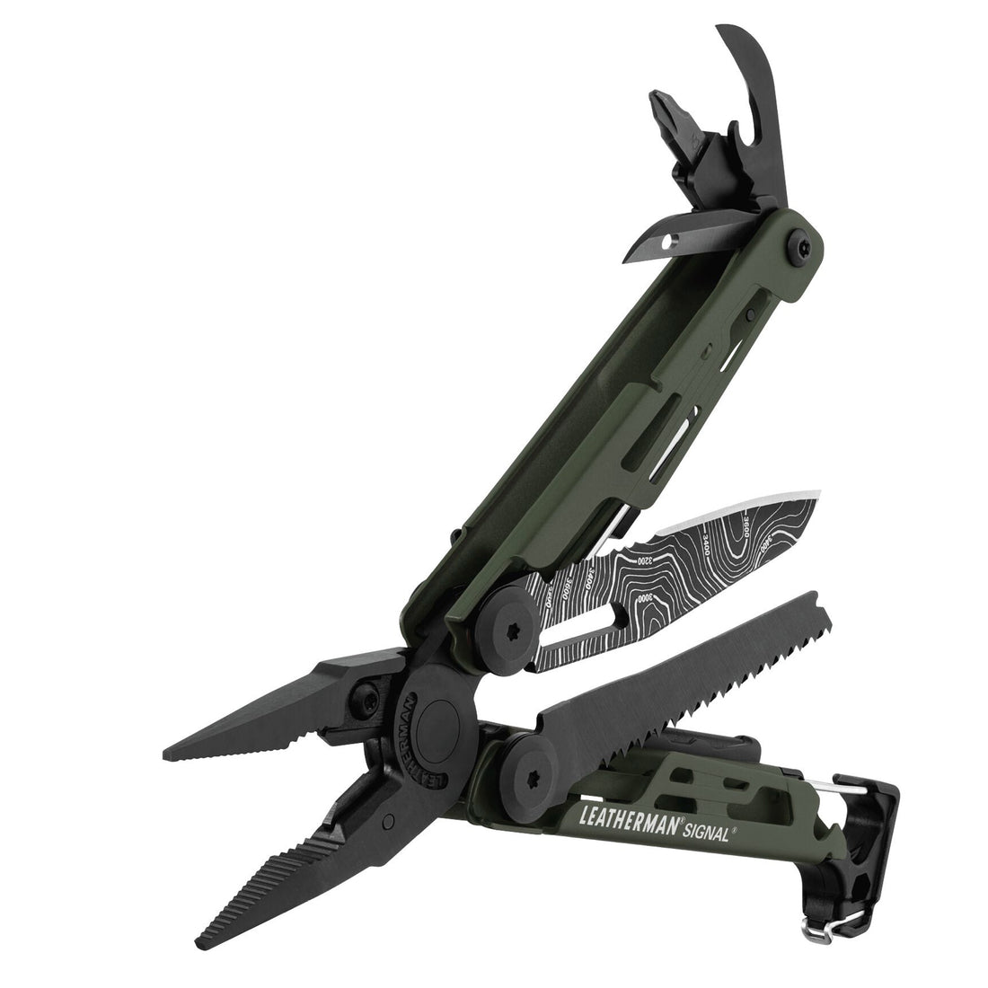Leatherman Signal Multitool green topo