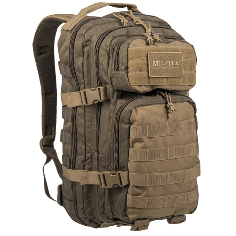 Mil-Tec US Assault Pack Small 20L ranger green/coyote