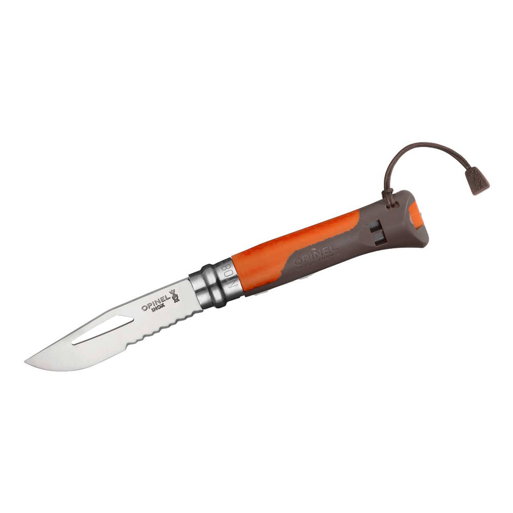 Opinel No. 08 Outdoor Pocket Knife Inox Orange