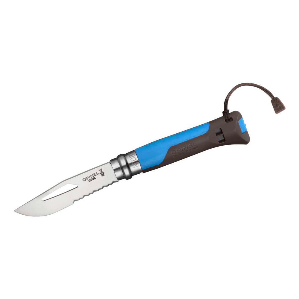 Opinel No. 08 Outdoor Pocket Knife Stainless Steel Blue