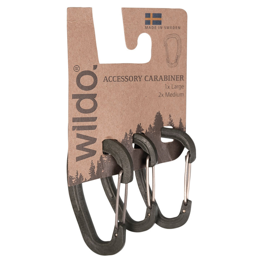 Wildo Accessory Carabiner set of 3 olive