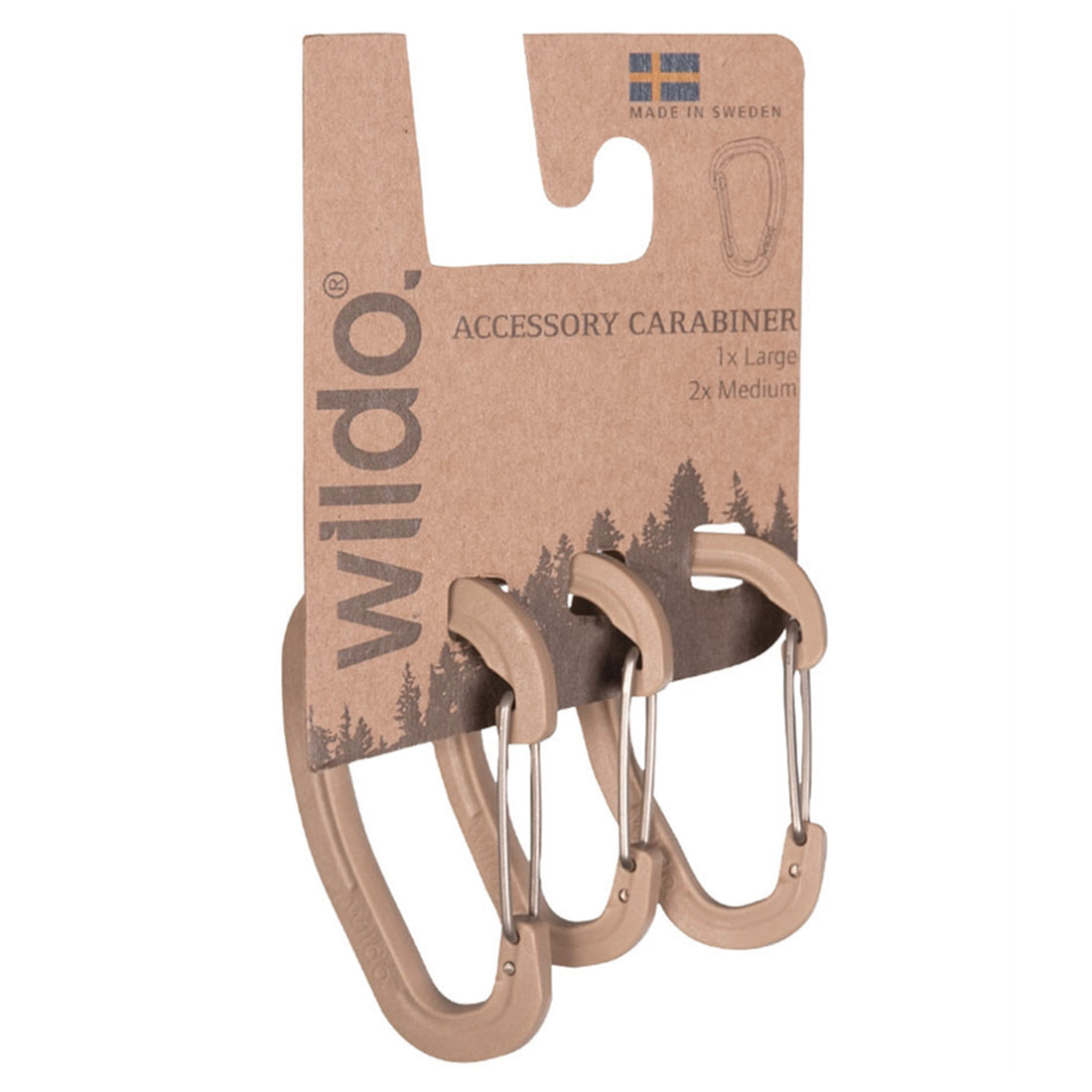 Wildo Accessory Carabiner set of 3 coyote