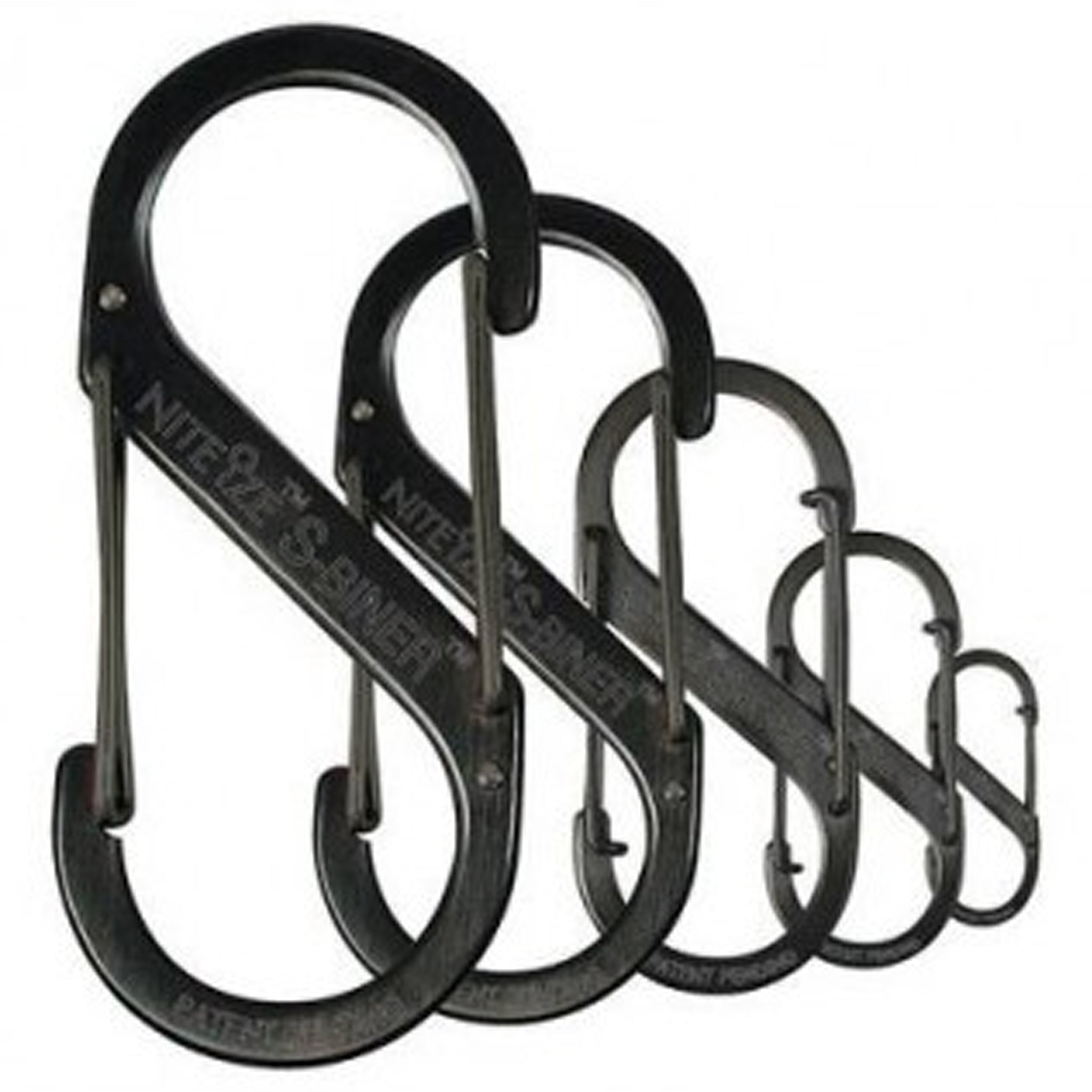 Nite Ize S-Biner Doppelkarabiner Edelstahl black