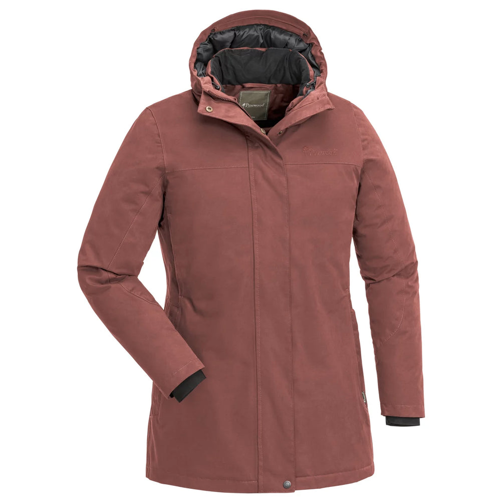 Pinewood Värnamo Padded women's winter jacket dark copper