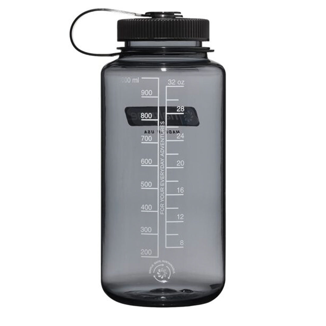 Nalgene Trinkflasche Weithals Sustain 1L schwarz