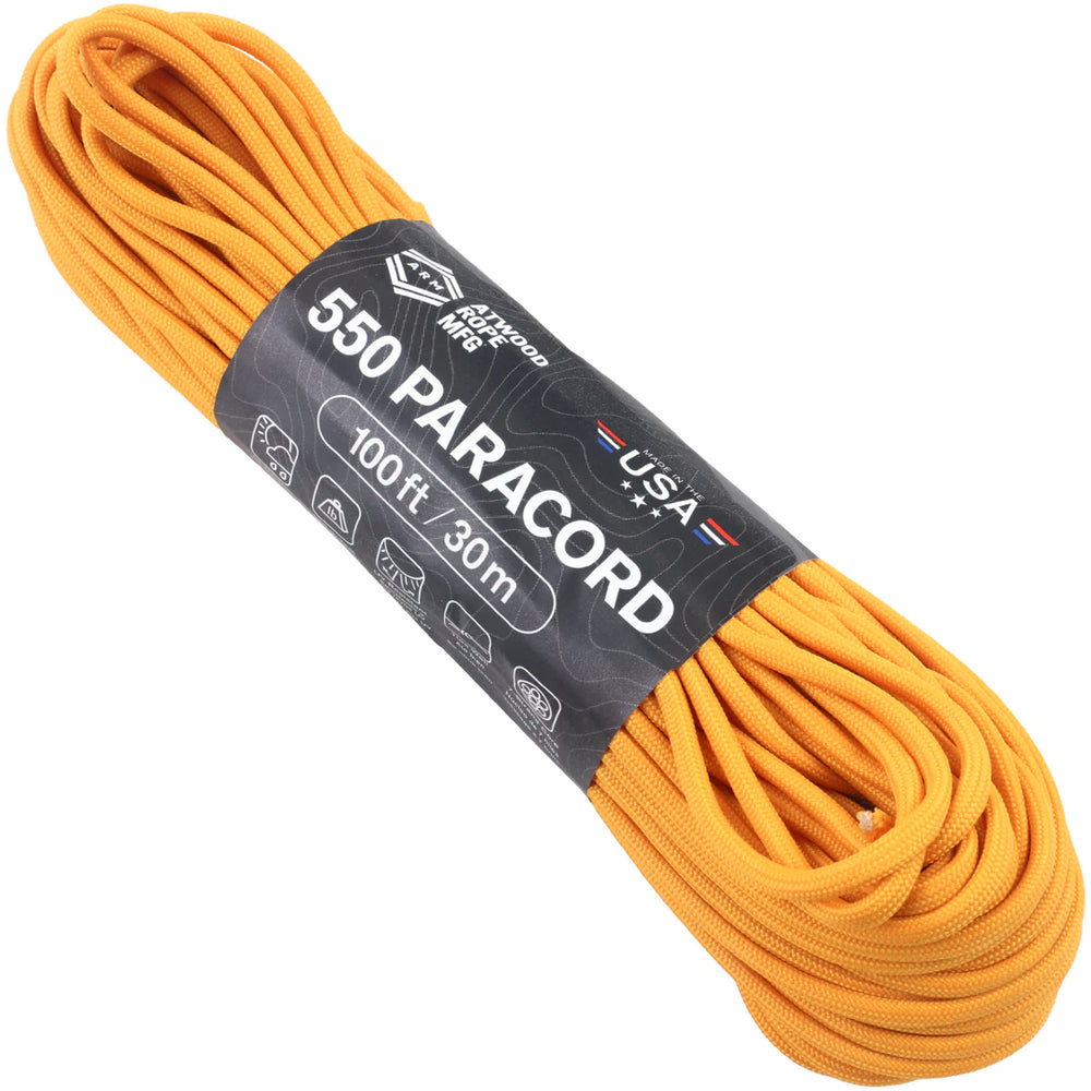 Atwood Rope Paracord 550 Type III rope 30m airforce gold