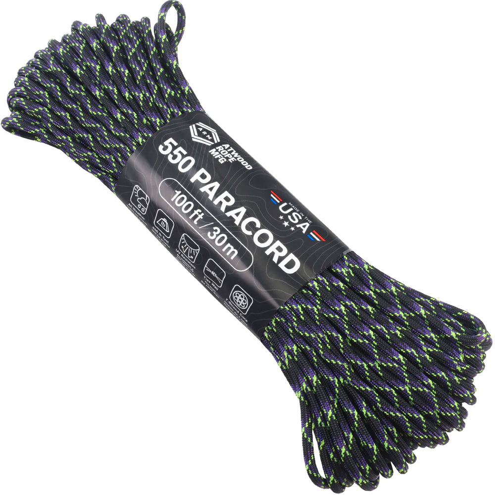 Atwood Rope Paracord 550 Type III rope 30m zombie undead