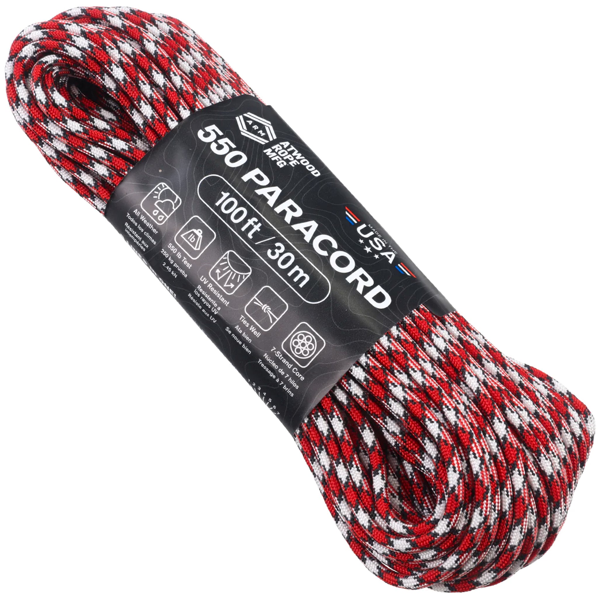 Atwood Rope Paracord 550 Typ III Seil 30m bite