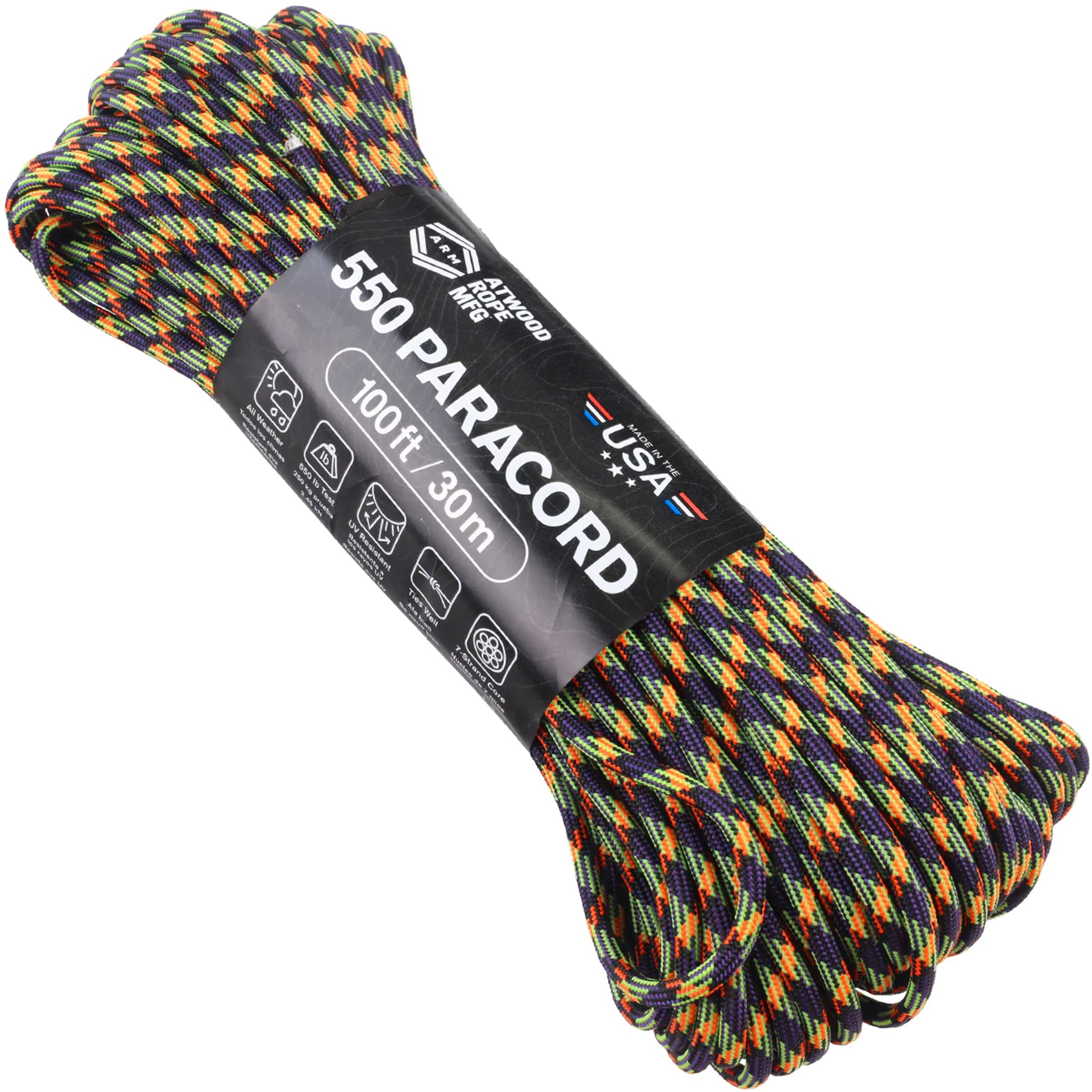 Atwood Rope Paracord 550 Typ III Seil 30m vile