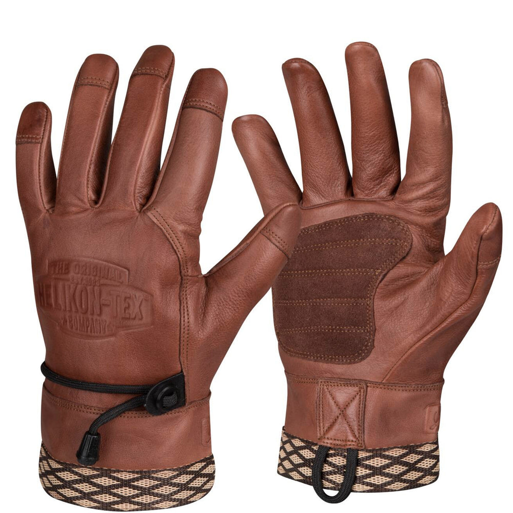 Helikon-Tex Woodcrafter Gloves leather gloves brown