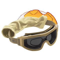 Swisseye Tactical F-TAC Goggle Safety Glasses Set coyote