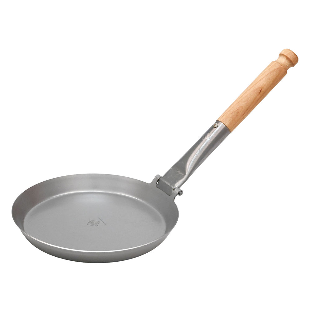 Stabilotherm hunter's pan with folding handle and wooden handle 21 cm