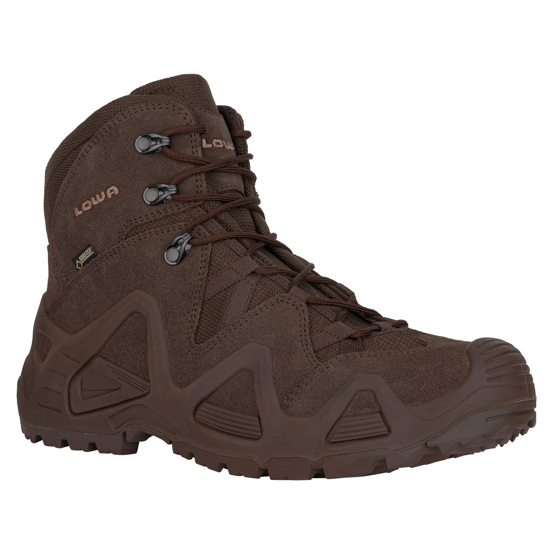 Lowa Zephyr GTX MID TF combat boots dark brown