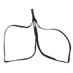 Einweg-Textilhandfessel Nylon schwarz