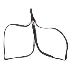 Einweg-Textilhandfessel Nylon schwarz