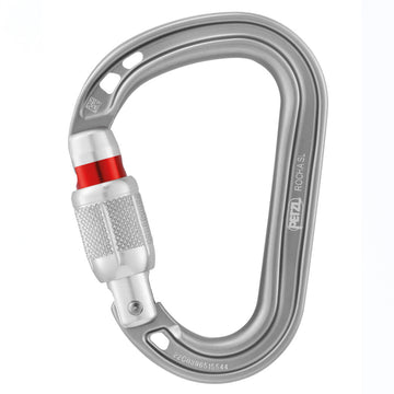 Petzl ROCHA SCREW-LOCK carabiner light gray