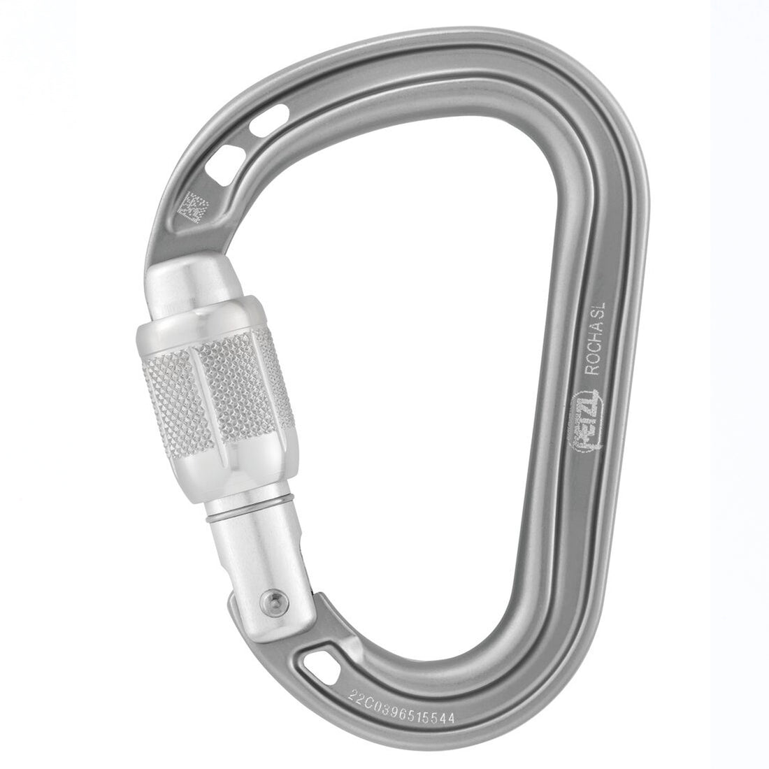 Petzl ROCHA SCREW-LOCK carabiner light gray