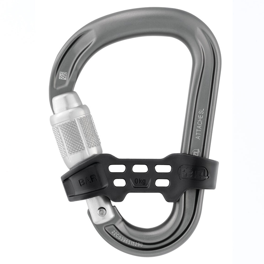Petzl ATTACHE BAR SCREW-LOCK Carabiner, gray