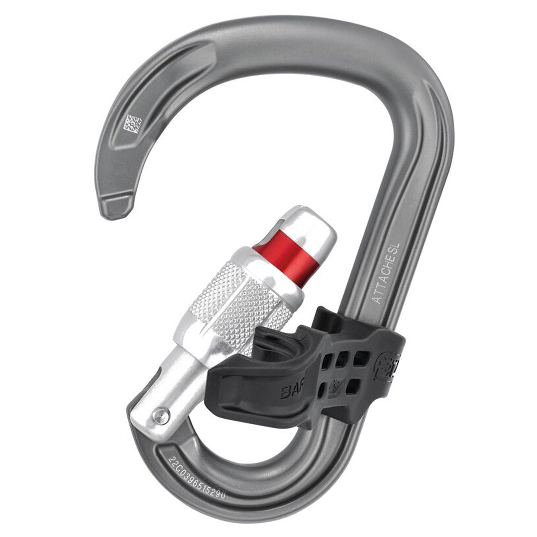 Petzl ATTACHE BAR SCREW-LOCK carabiner gray