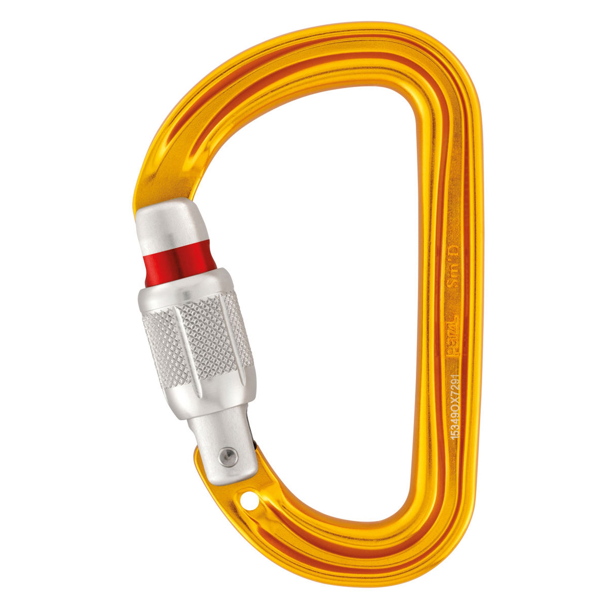 Petzl Sm'D SCREW-LOCK Karabiner yellow