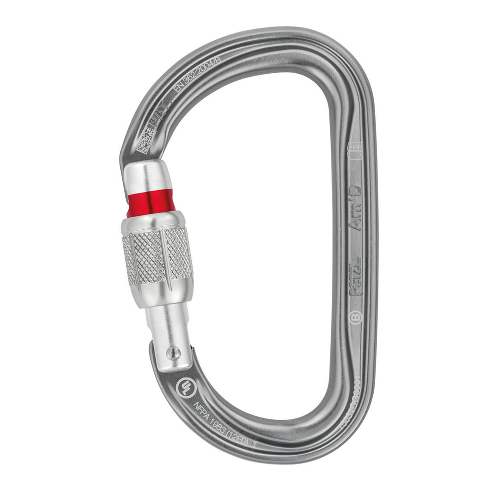Petzl AmD SCREW-LOCK carabiner grey