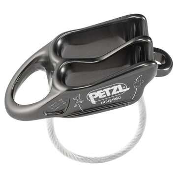 Petzl REVERSO belay and descender device grey