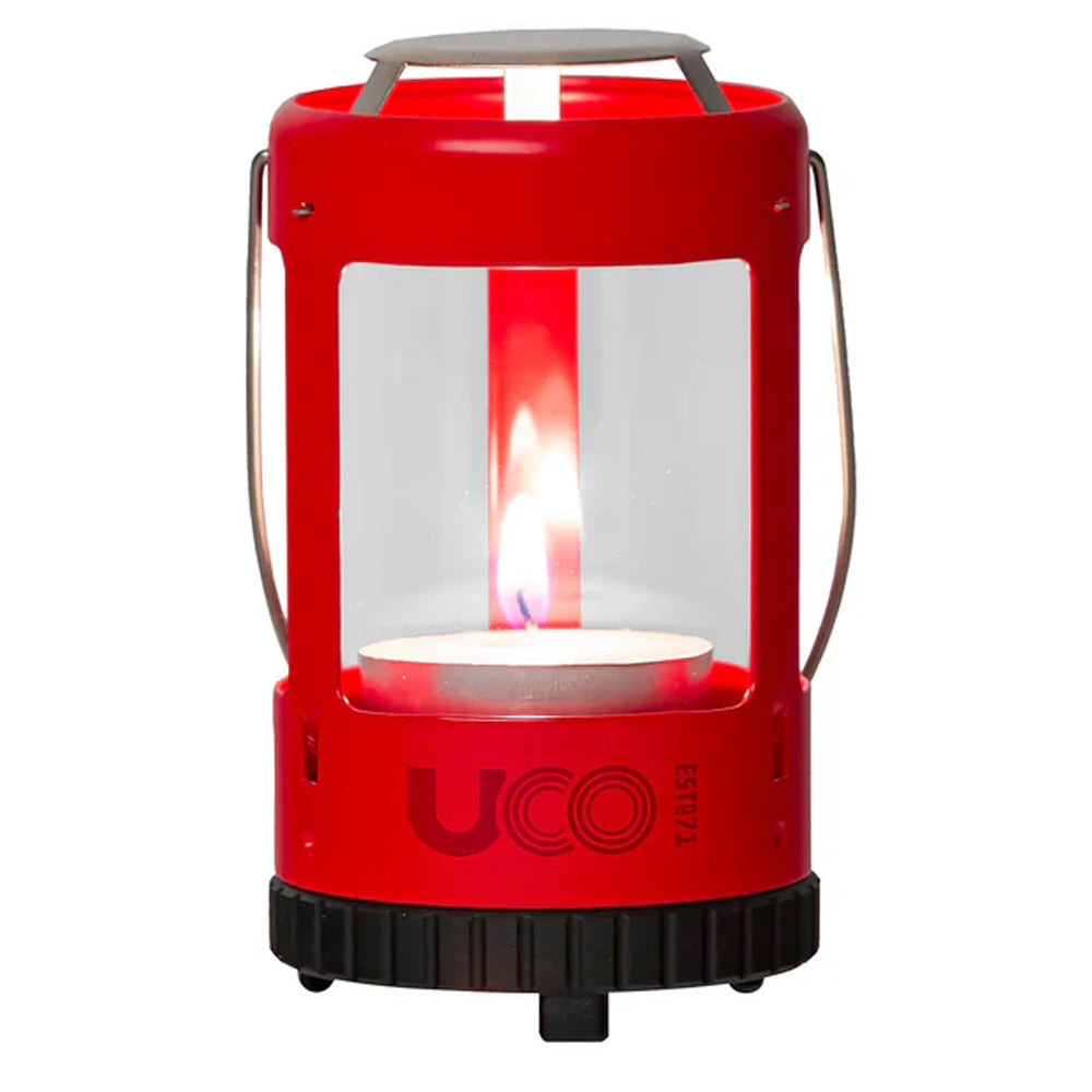 UCO mini candle lantern aluminum set lava red