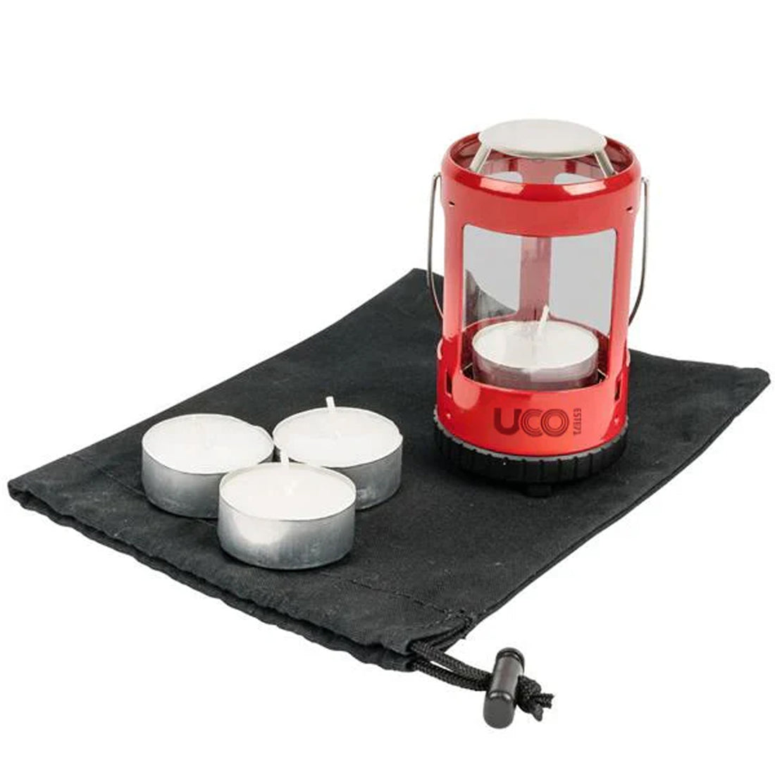 UCO mini candle lantern aluminum set lava red