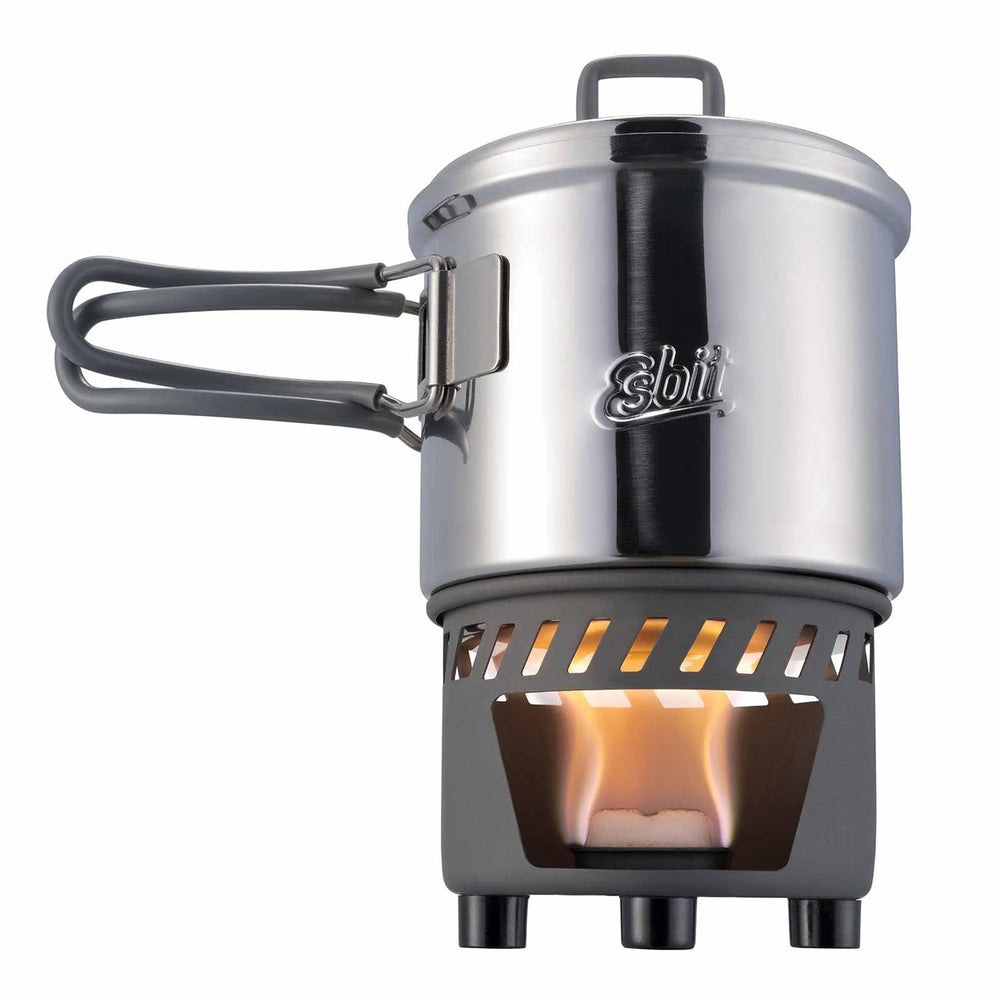 Esbit Trockenbrennstoff-Kochset Edelstahl 585 ml