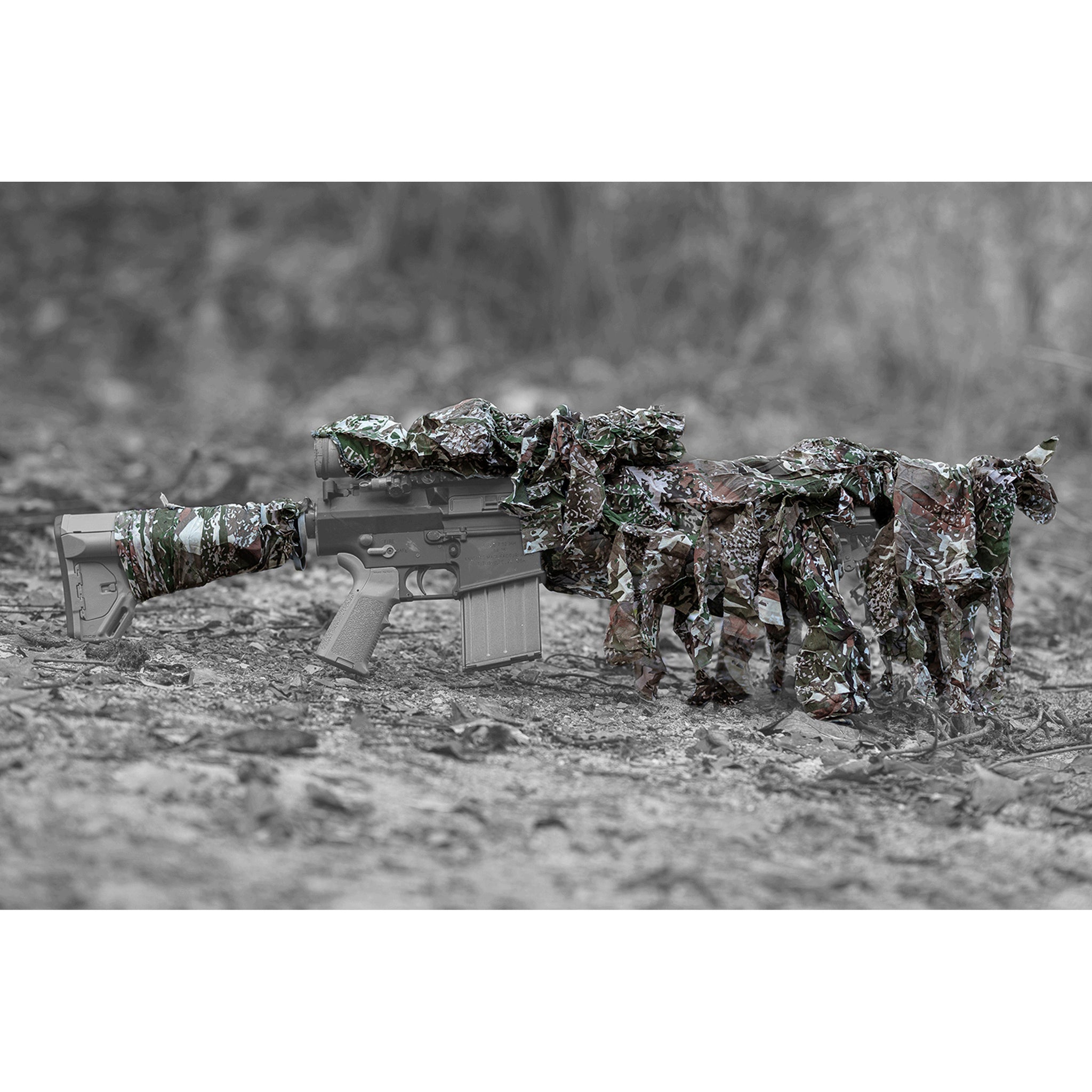 Ghosthood Rifle Camo Concamo Brown