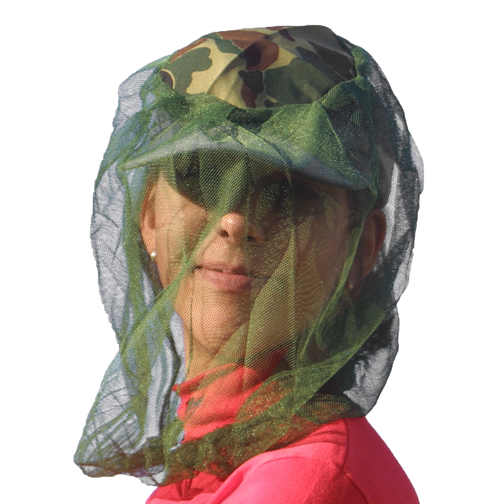 Basic Nature mosquito hat net No-See-Um Mesh 900 olive