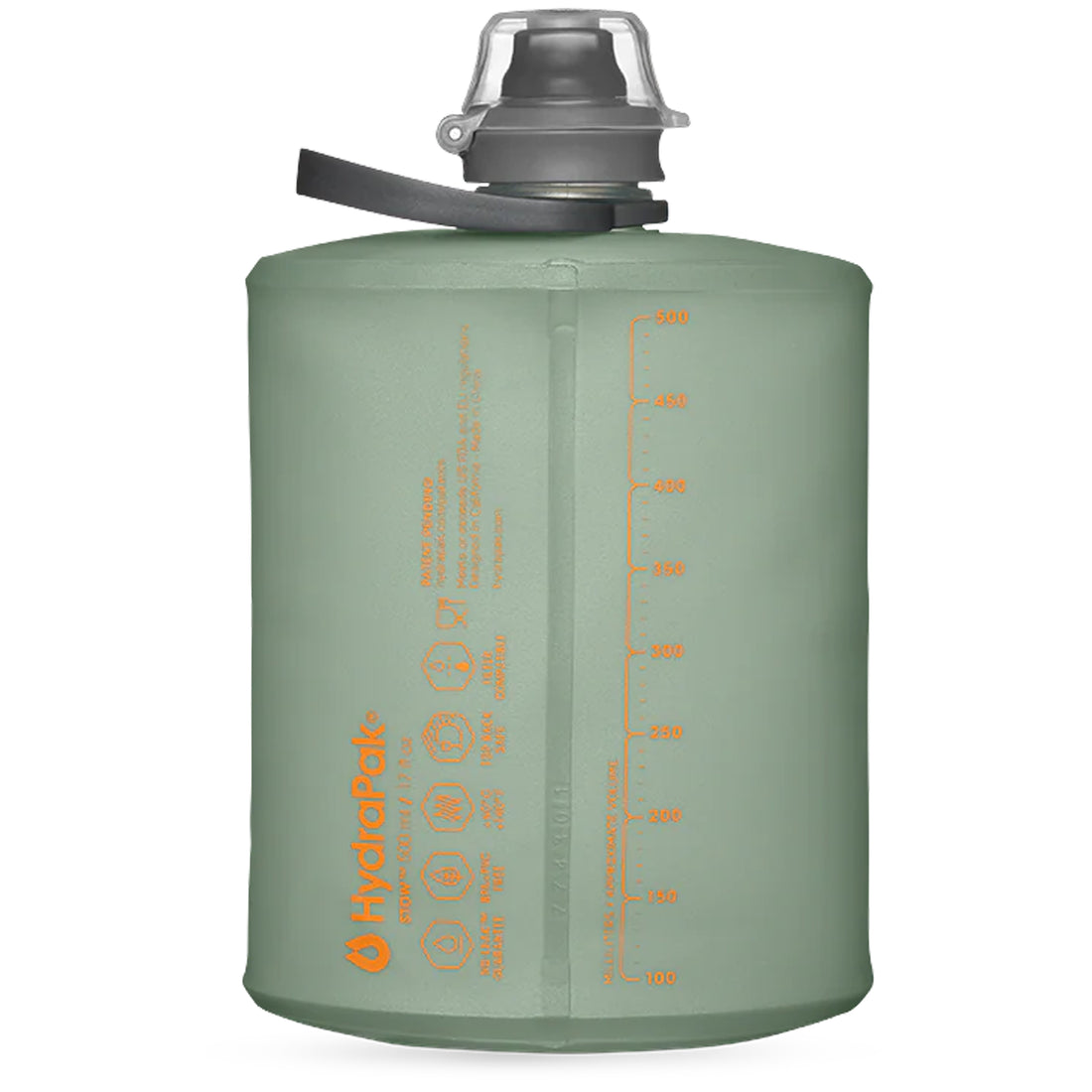 HydraPak Stow Trinkflasche 500ml sutro green