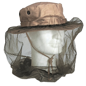 Mil-Tec US mosquito head net with elastic band olive