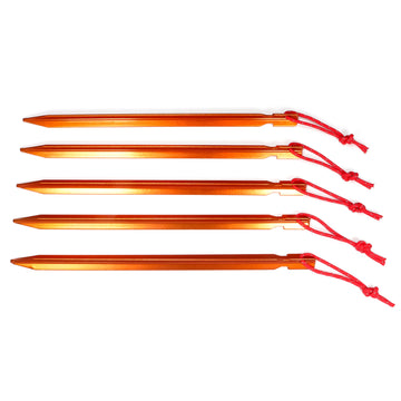 Basic Nature tent peg Y-profile 23 cm 5 pieces orange