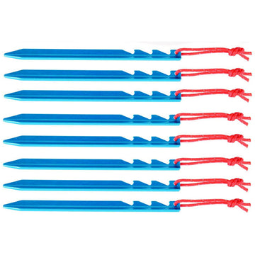 Basic Nature tent peg Y-profile 18 cm 8 pieces blue