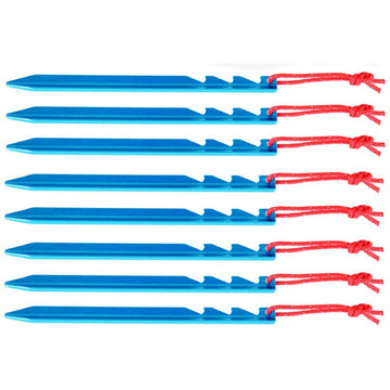 Basic Nature tent peg Y-profile 18 cm 8 pieces blue