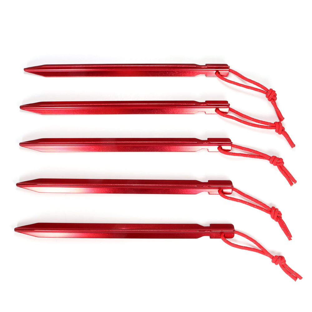 Basic Nature tent peg Y-profile 18 cm 5 pieces red