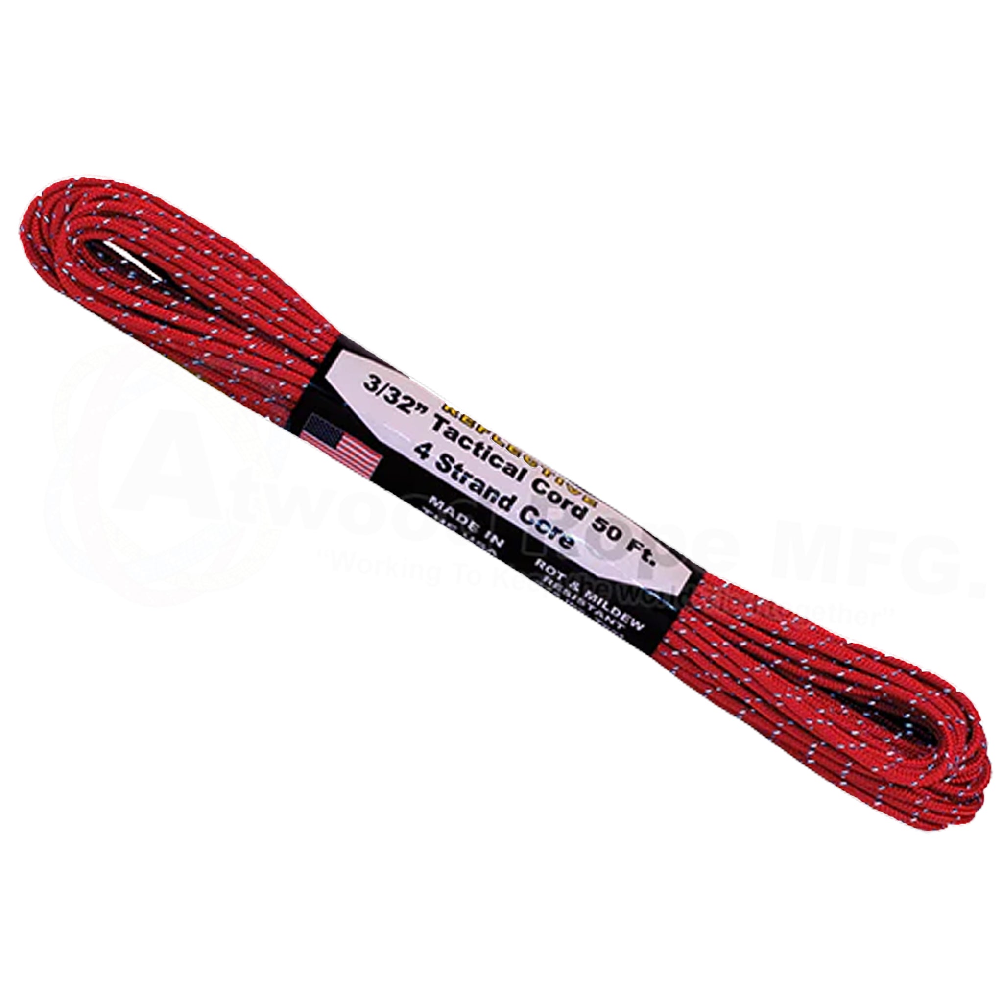 Atwood Rope 275 Tactical Paracord Rope Reflective 15m red