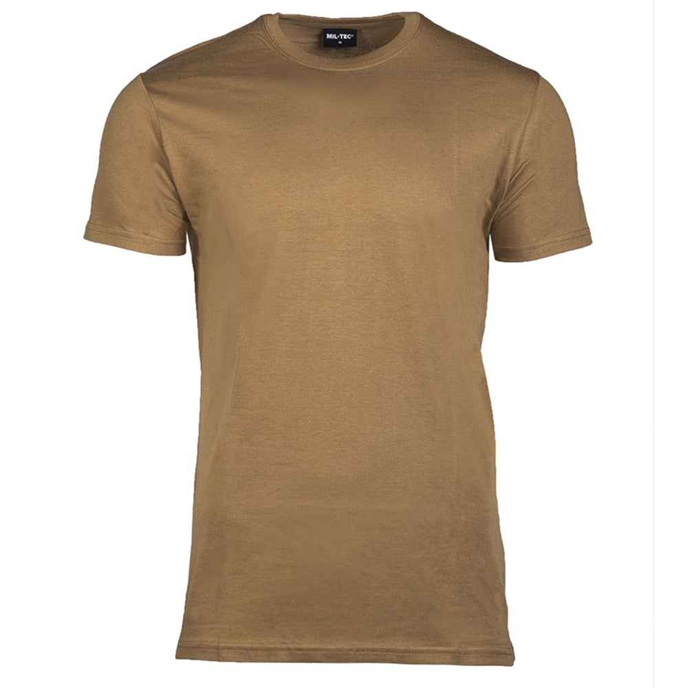 Mil-Tec T-Shirt US Style cotton coyote