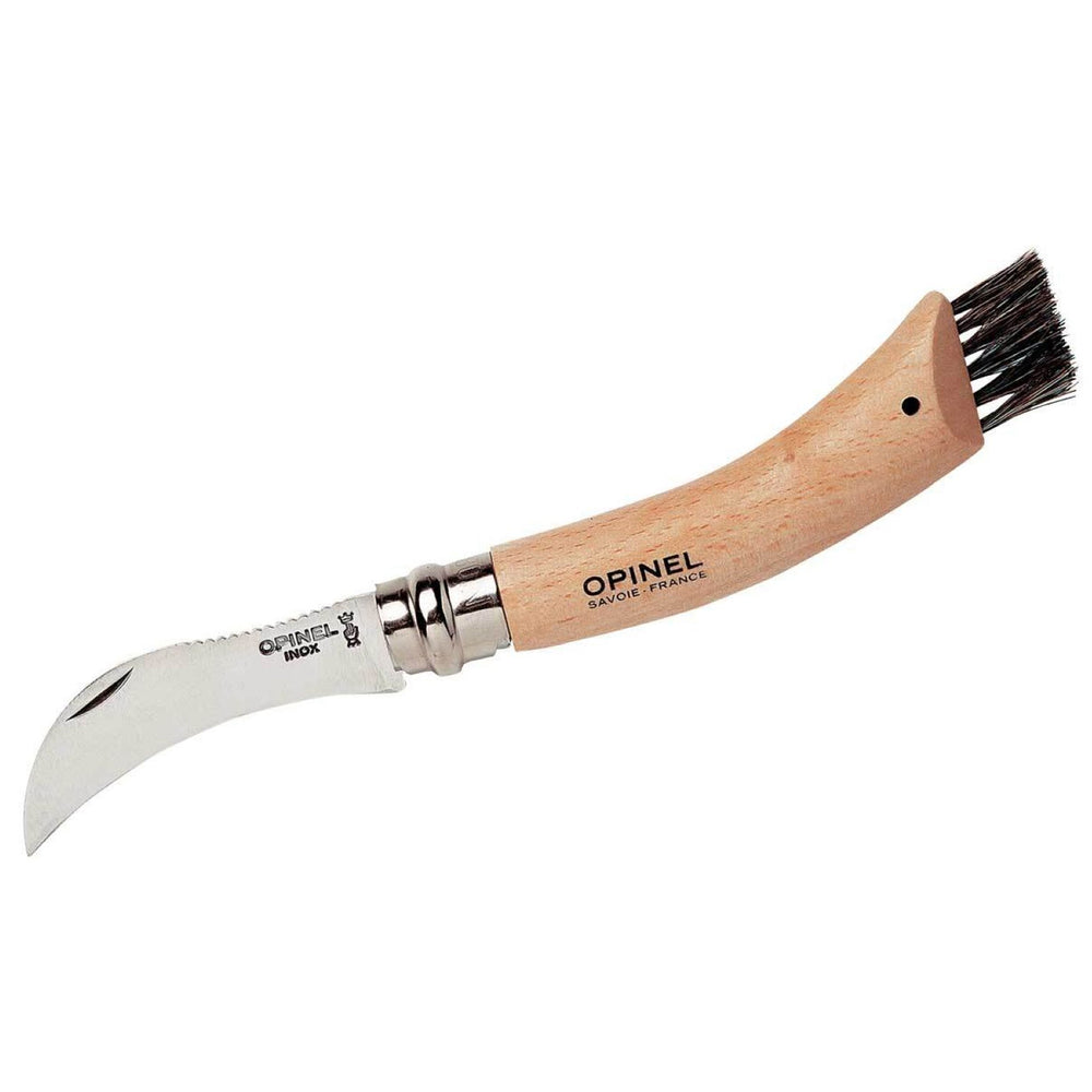 Opinel No.08 mushroom knife with brush