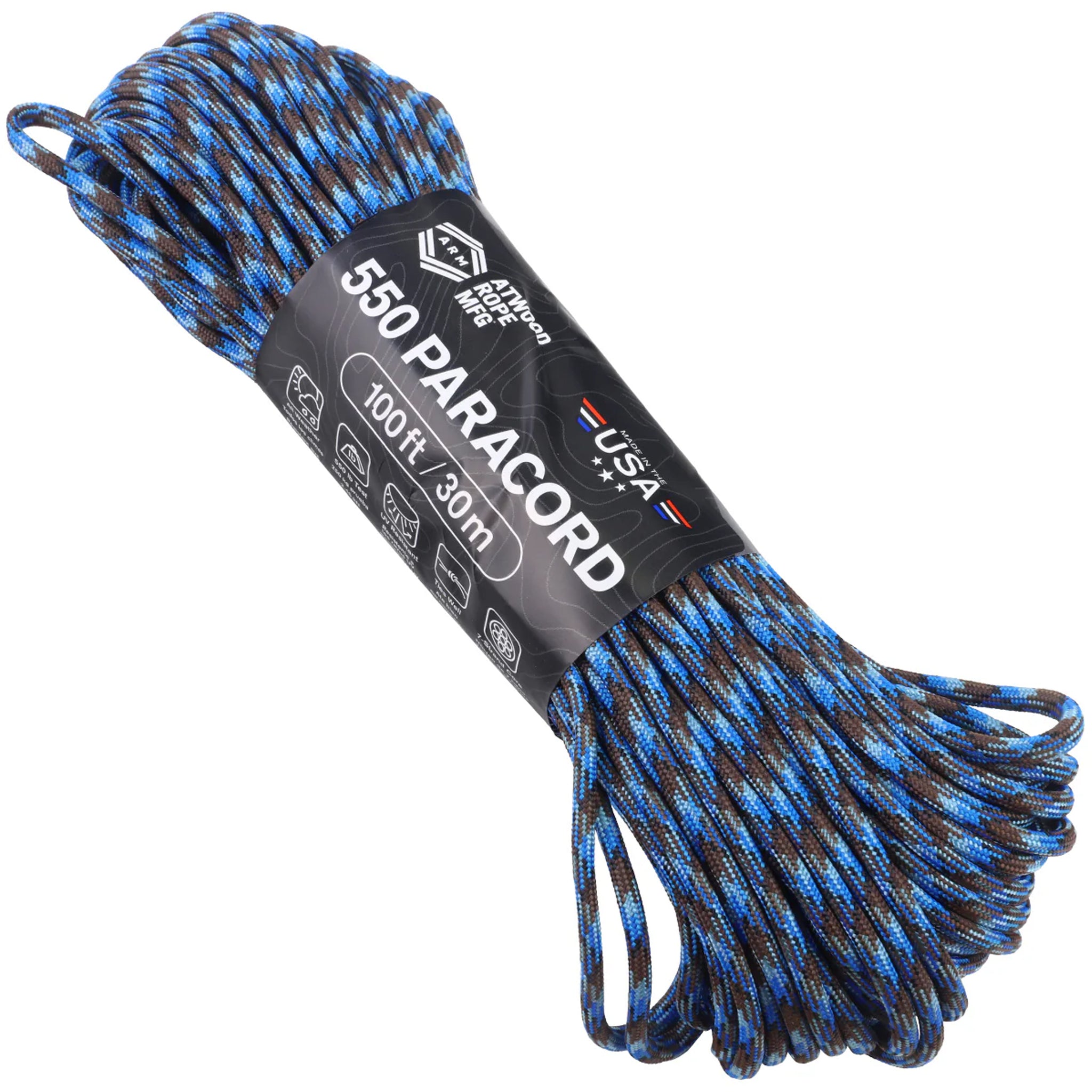 Atwood Rope Paracord 550 Typ III Seil 30m abyss